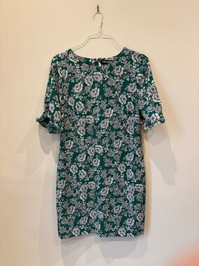 Karl Lagerfeld Emerald Green Floral Dress